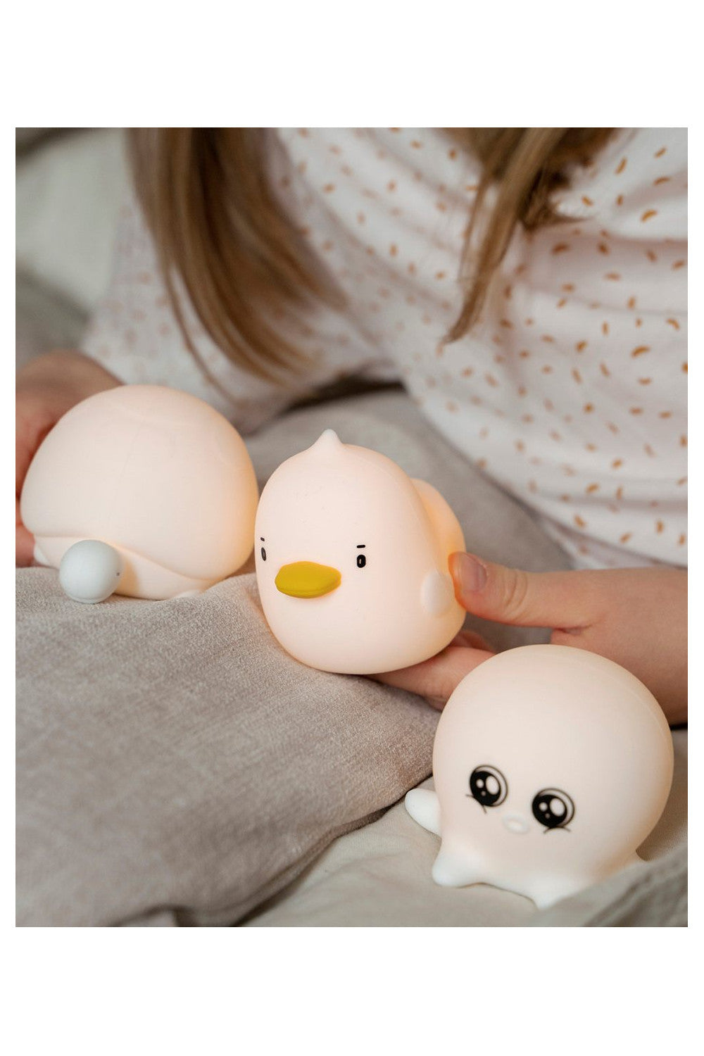 Set Mini Ocean Rabbit & Friends – Lămpițe de noapte plutitoare pentru baie (3 buc)