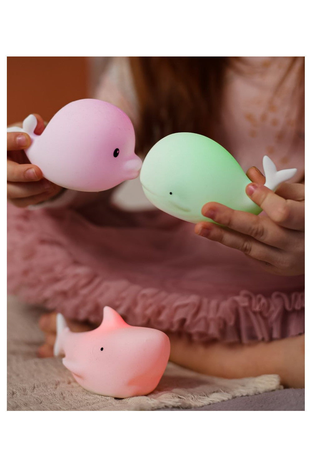 Set Mini Ocean Rabbit & Friends – Lămpițe de noapte plutitoare pentru baie (3 buc)
