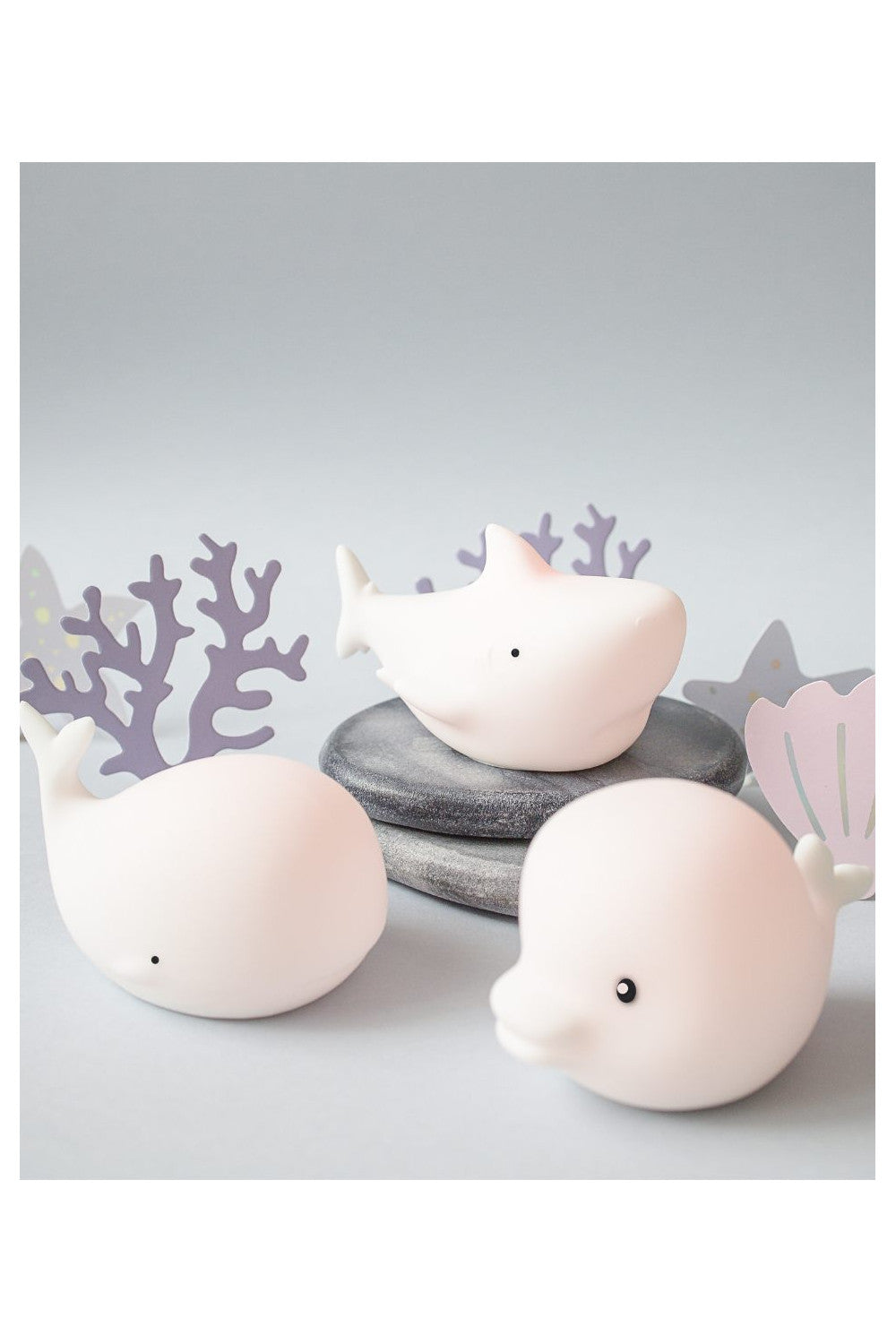 Set Mini Ocean Rabbit & Friends – Lămpițe de noapte plutitoare pentru baie (3 buc)